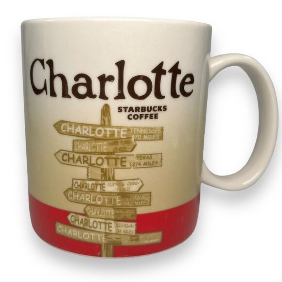 Starbucks Other - Starbucks Charlotte 16 oz Coffee Cup Mug Collector’s Series 2012 Street Sign